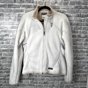Patagonia R4 Regulator White Fleece Full Zip Womens Jacket